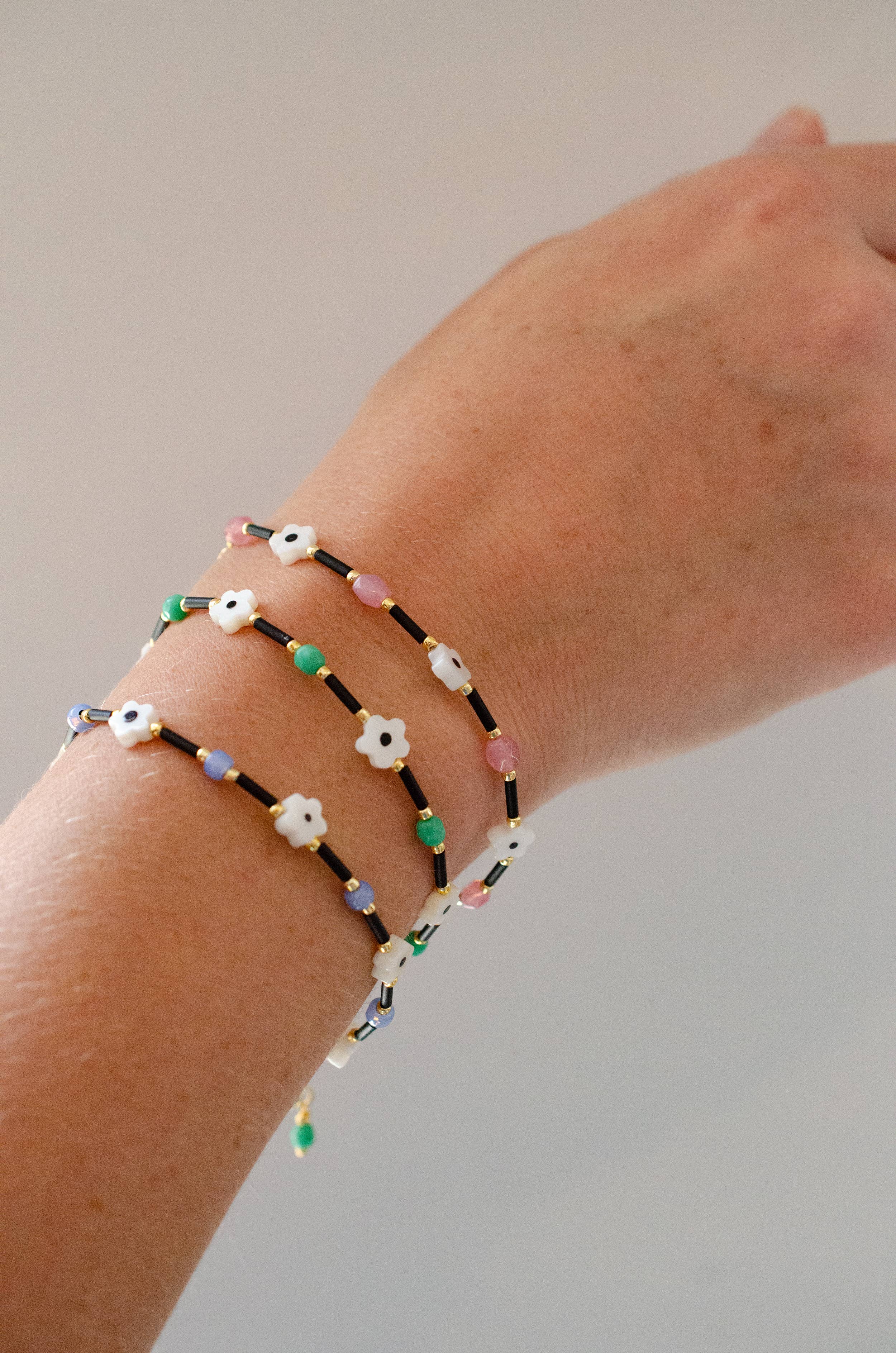 Colorful Beaded Clasp Bracelets- Ari
