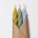 Wrapped Beeswax Spiral candles by Cave glow studio