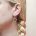 Ring with Small Hammered Hoop Wire Earrings by Marjorie Baer, handcrafted jewelry made in California