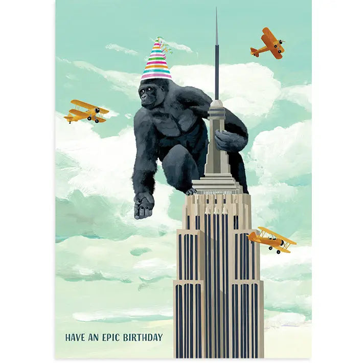 Have an epic birthday blank greeting card