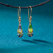 18K Gold Plate Crystal Petite Teardrop Earrings with Blue Crystals - Because your earlobes deserve a fancy party too!