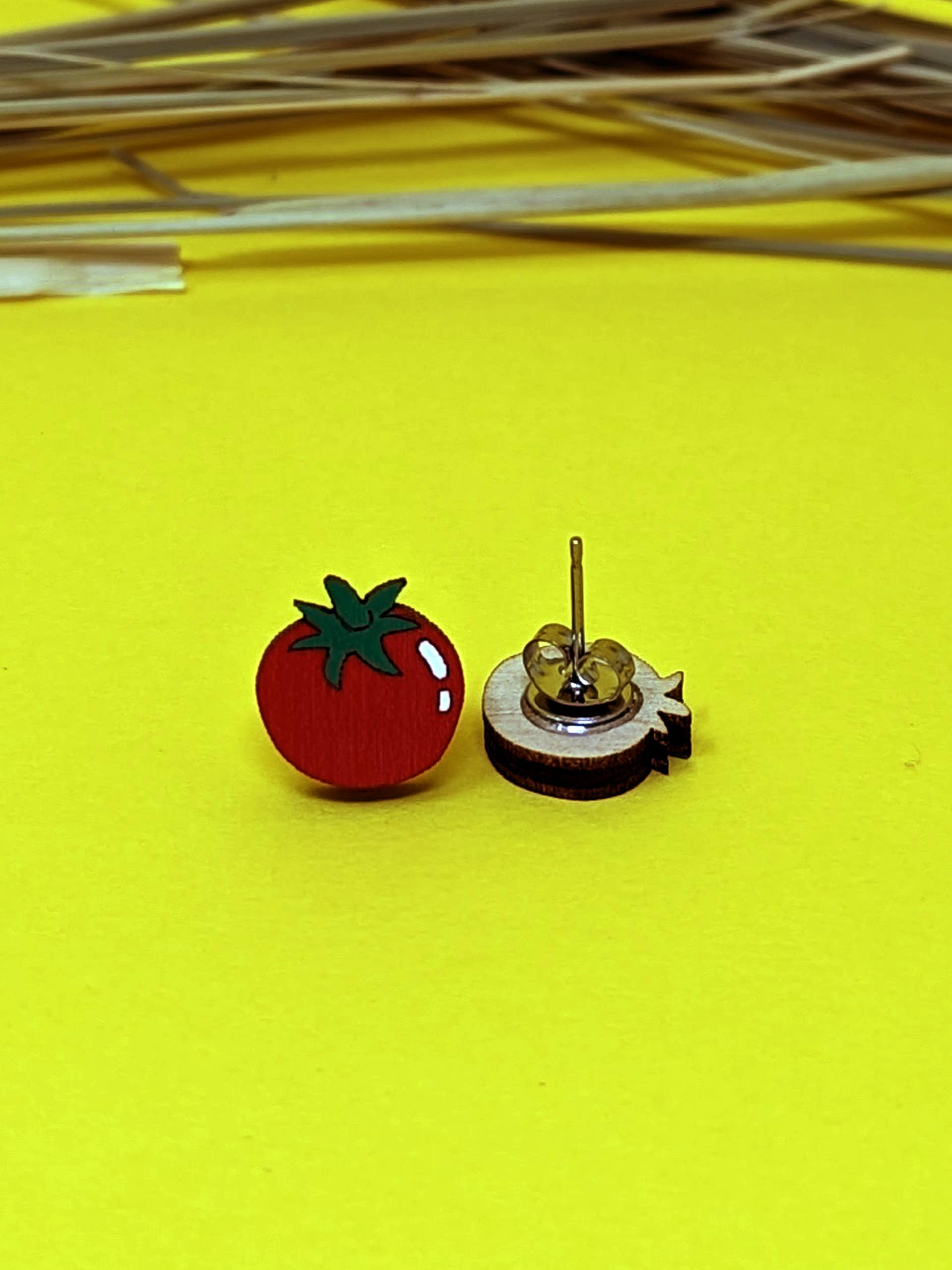 Tomato Food Stud Earrings