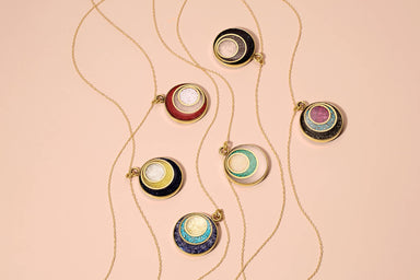 Spiral Gemstone pendant Necklace