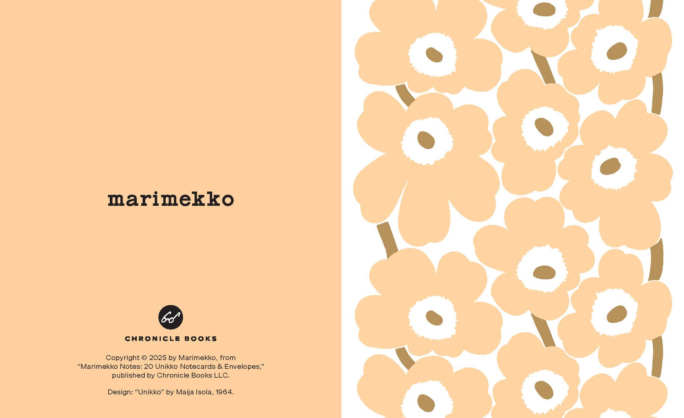 Light Peach Marimekko Notecards and Envelopes