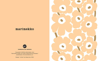 Light Peach Marimekko Notecards and Envelopes