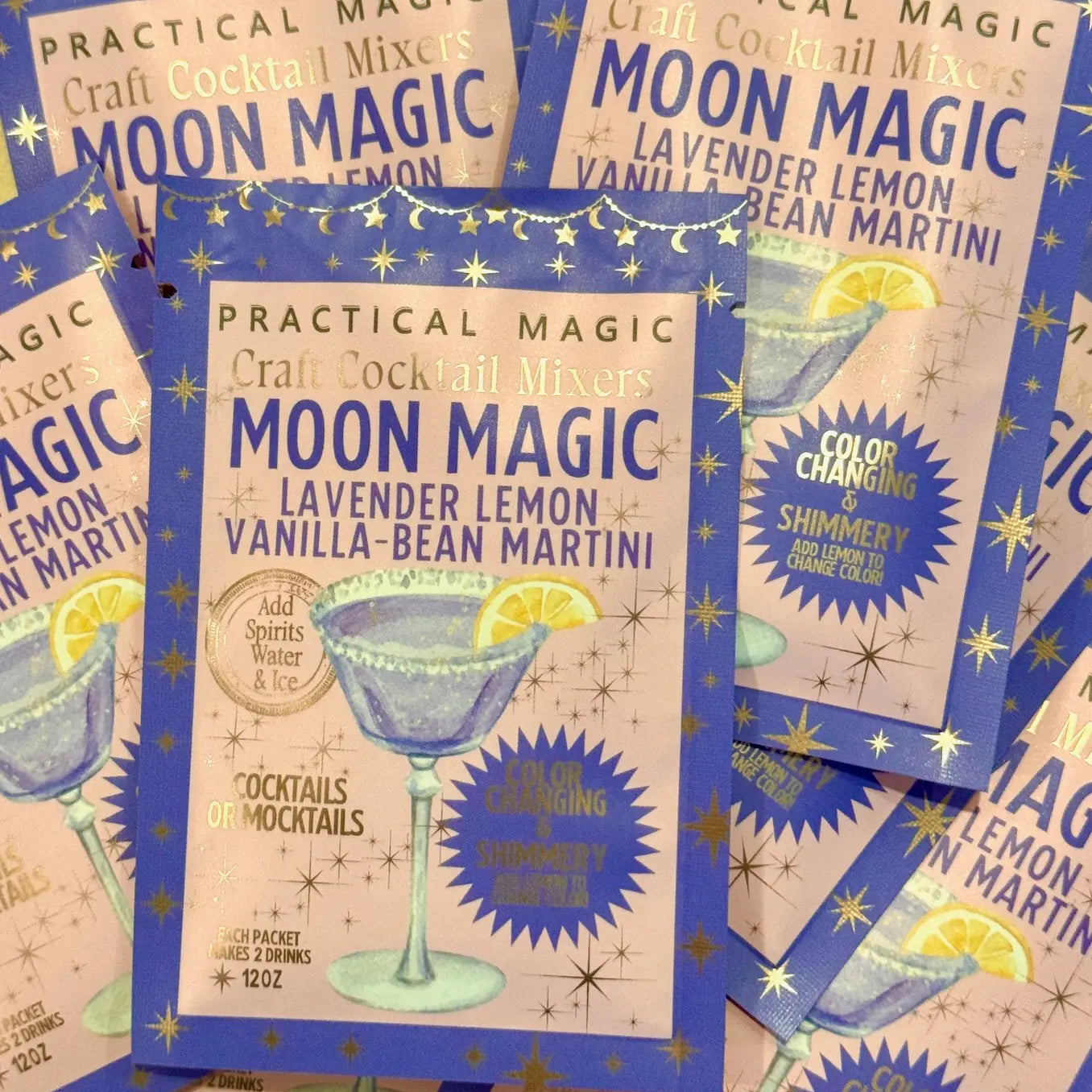 Instant Sparkly Cocktail Mixers - Ready to mix your sparkly dreams? These delightful packets promise a cocktail that's fun and fabulous, even if you're mixing with one hand while holding a snack with the other!