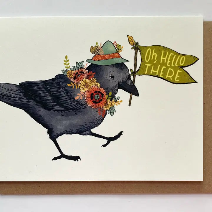 Oh hello there bird Greeting Card