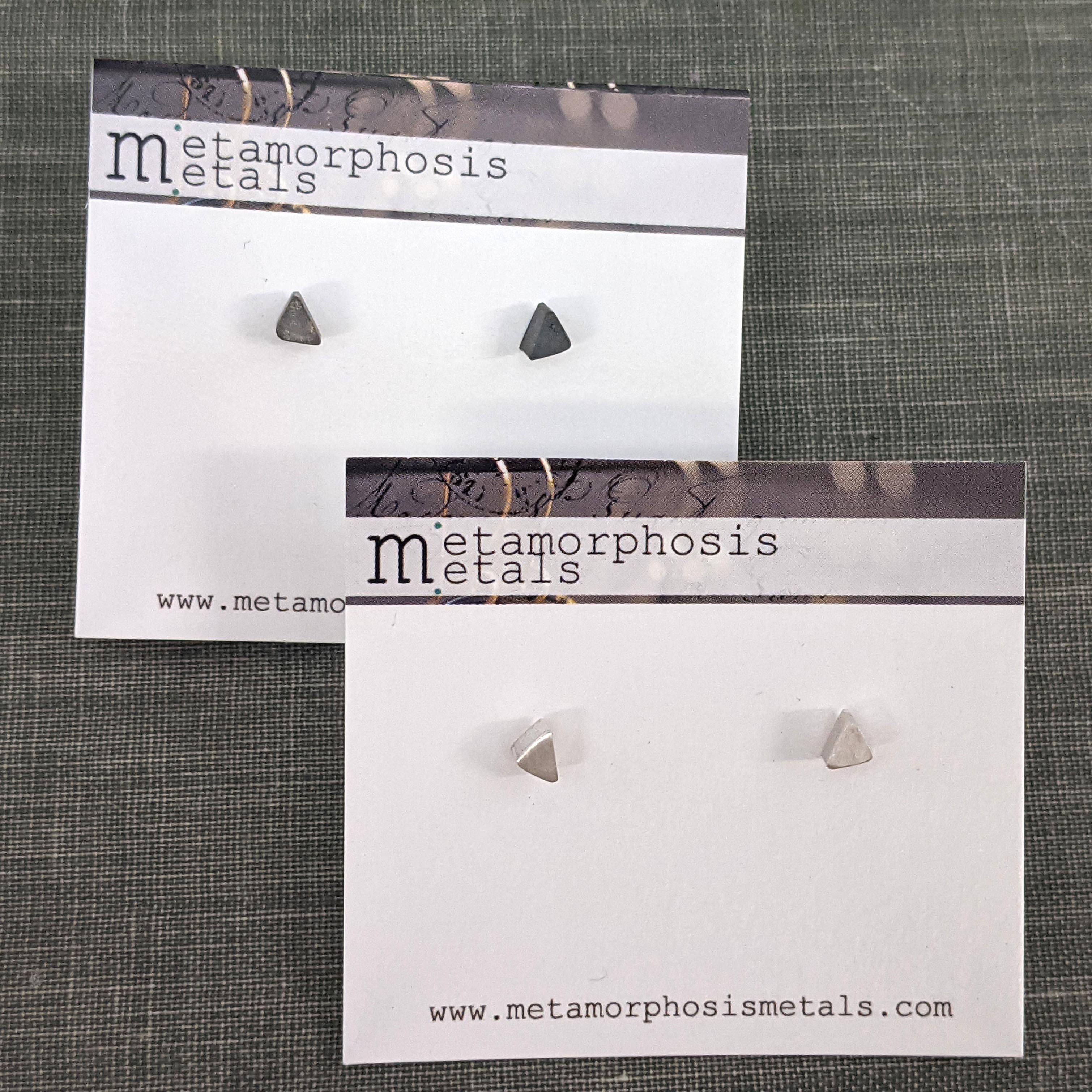 Close-up of Triangle Studs, proving that small can be mighty and fierce!