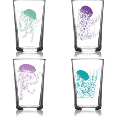 colored jellyfish shot glass