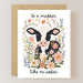 Mother's Day Card Collection featuring an adorable calf surrounded by flowers with the playful caption 'to a mudder like no udder' by ARTISANS & agency.