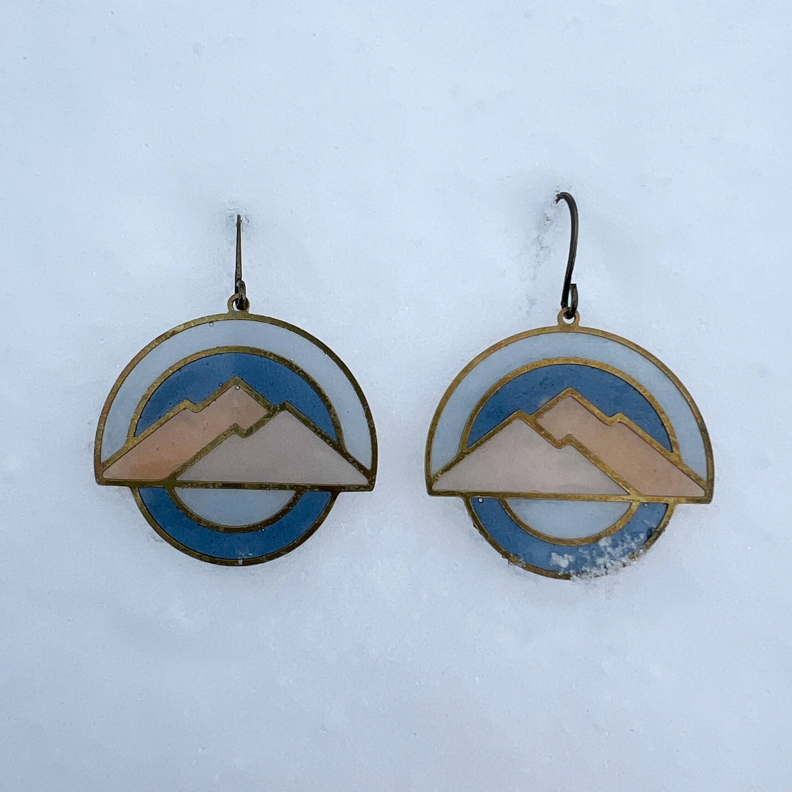 Alpina // stained glass resin earrings