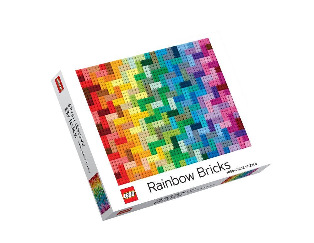 LEGO Rainbow Bricks 1000 piece puzzle