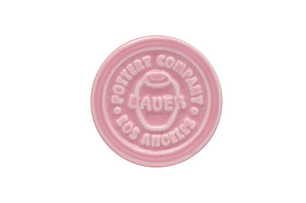 Pink ceramic stamp Bauer Pottery Company