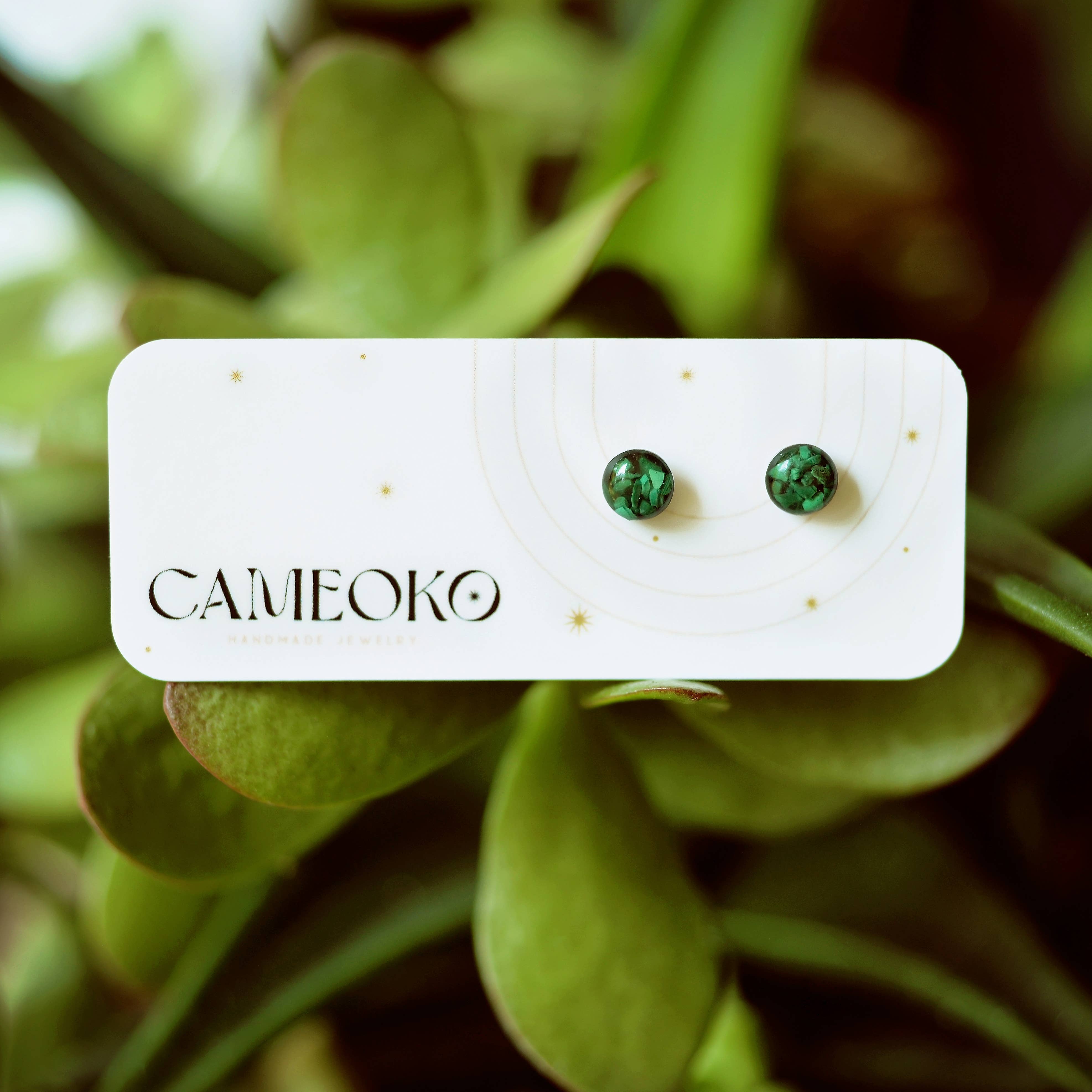 6mm Crushed Gem Post Earring: ARTIST'S CHOICE