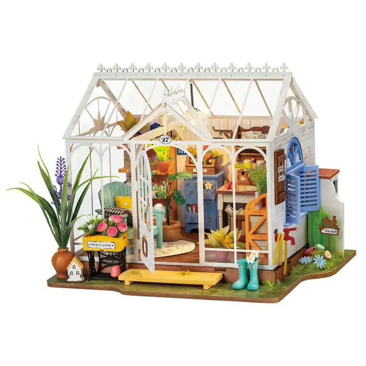 DIY Miniature Dollhouse Kit - Gardens & Greenhouses