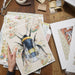 Raven - Fine Art Print - Bird Illustration showcasing a glamorous raven in a vintage wallpaper setting, proving that even birds have their fancy moments.