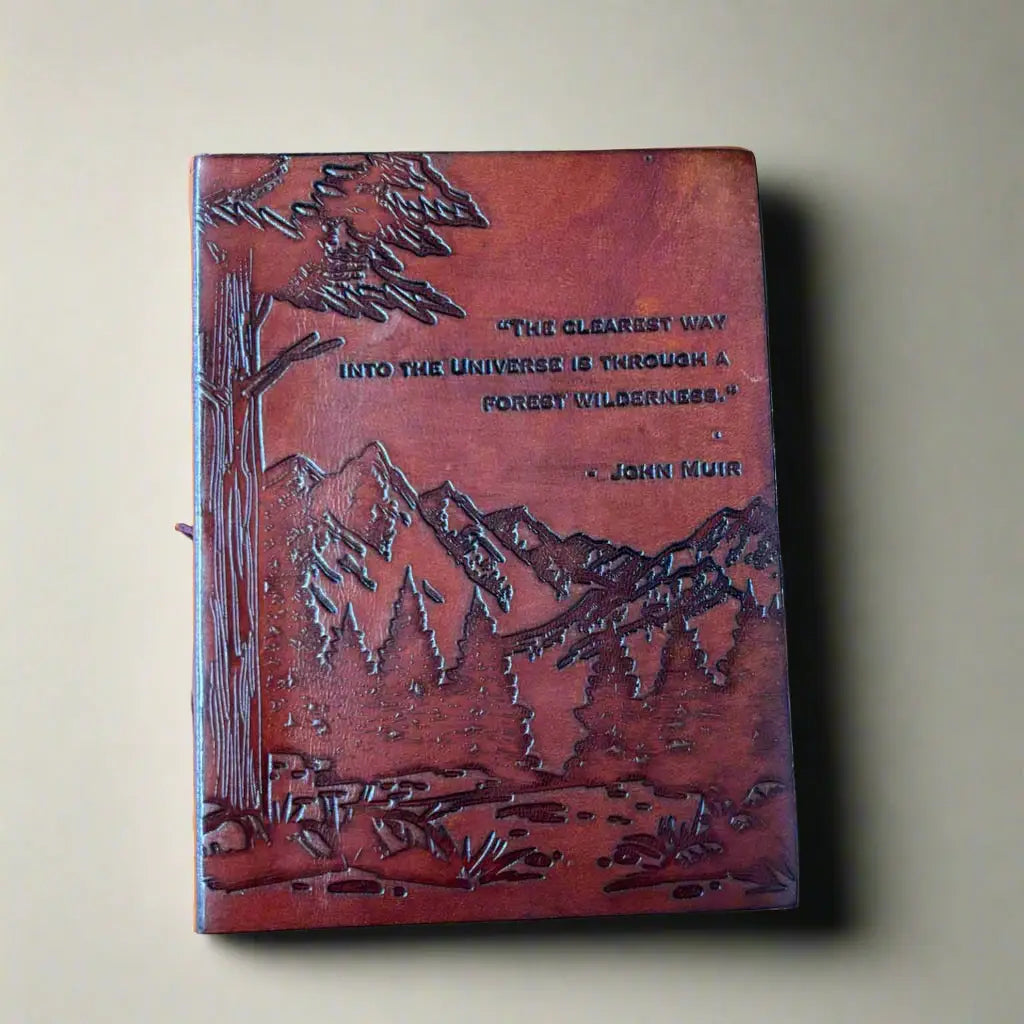 Handmade Leather Quote Journals | 6" x 8"