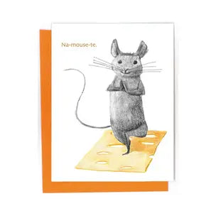 Namaste mouse Greeting Card