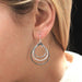 Tiered Teardrop Earrings by Marjorie Baer, handcrafted jewelry made in California