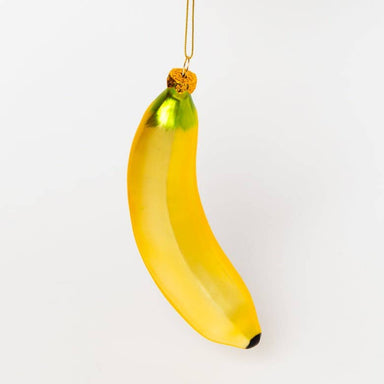 Decorative yellow banana ornament 