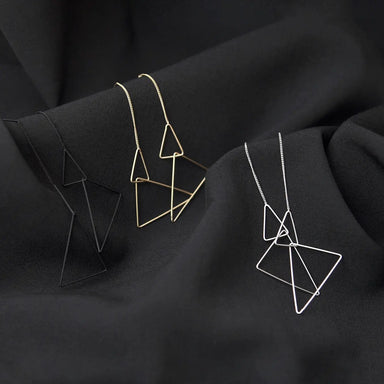triangle drop earrings