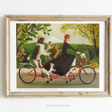 Miss Moon Lesson Nine Art Print - Discover how a dash of creativity makes the impossible possible, showcasing whimsical art by Janet Hill Studio, perfect for inspiring your inner dreamer!