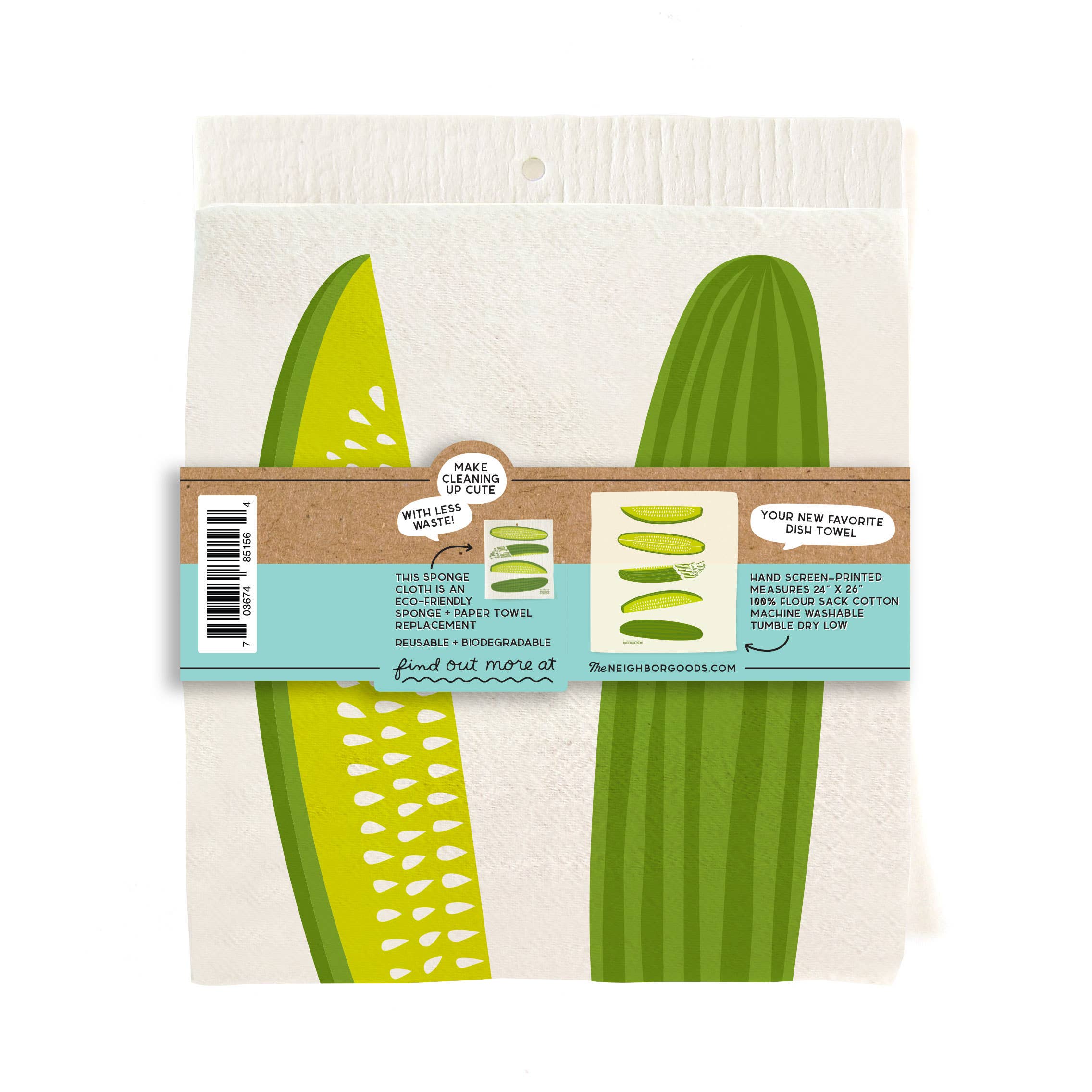 Pickle - Tea Towel + Sponge Cloth Set