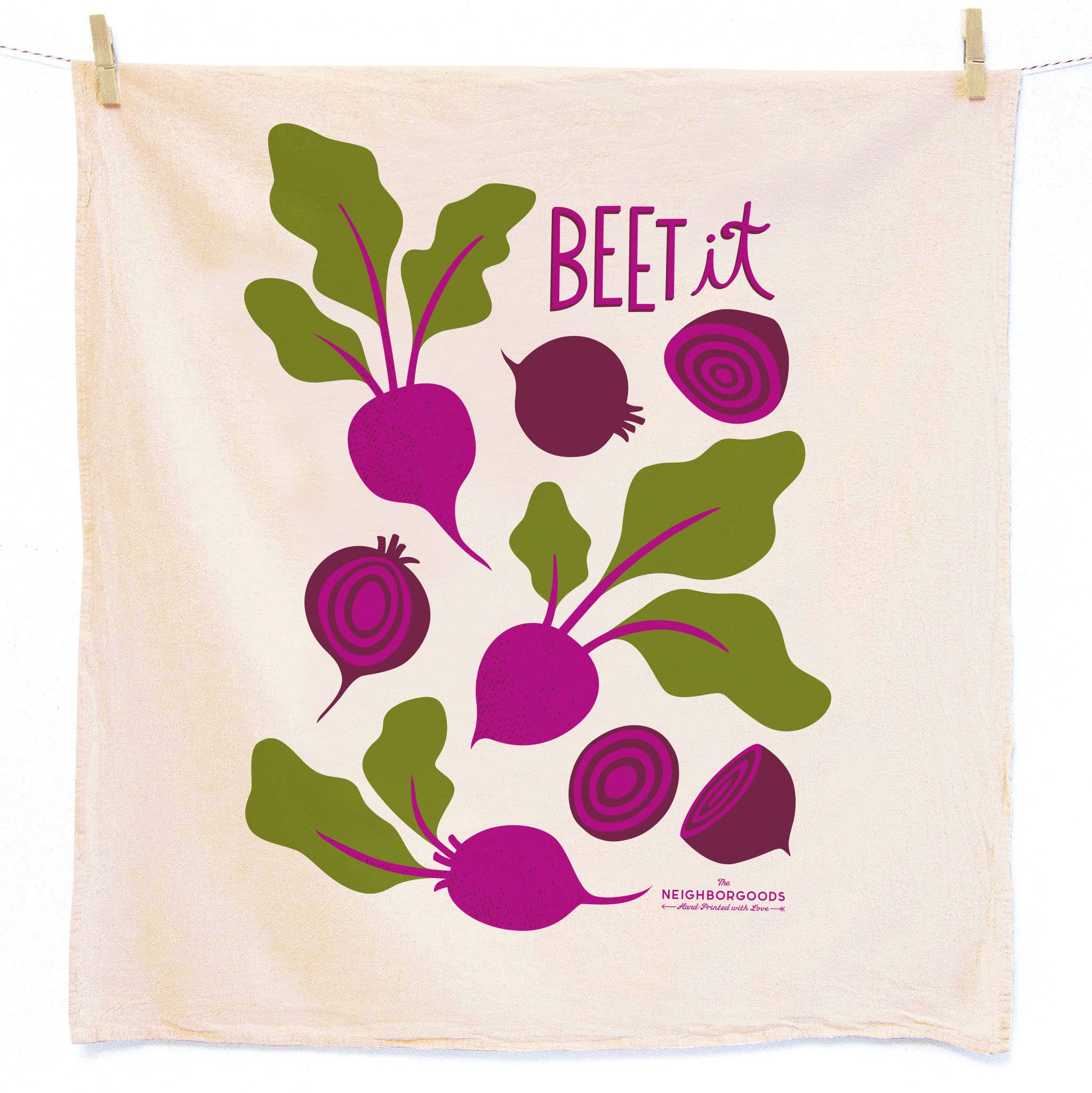 FARMERS MARKET (Beet, Pickle, Tomato) - Tea Towel Set of 3