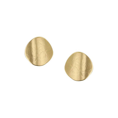 Small Organic Polka Dot Post or Clip Earrings by Marjorie Baer, handcrafted jewelry made in California