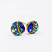 18K Gold Plated Crystal Color Dot Earrings - Minimalist Handcrafted Studs that even your grandma would find stylish for daily wear!