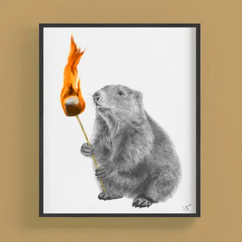 Ramona Joy Woodchuck Portrait Study