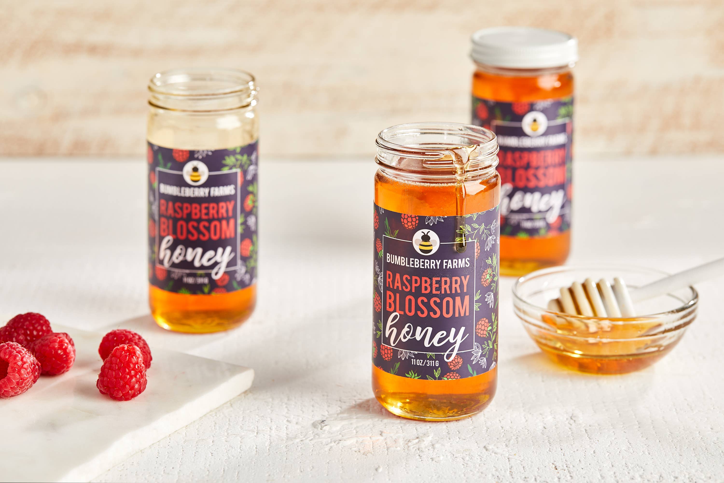 Bumbleberry Farms Raspberry Blossom honey