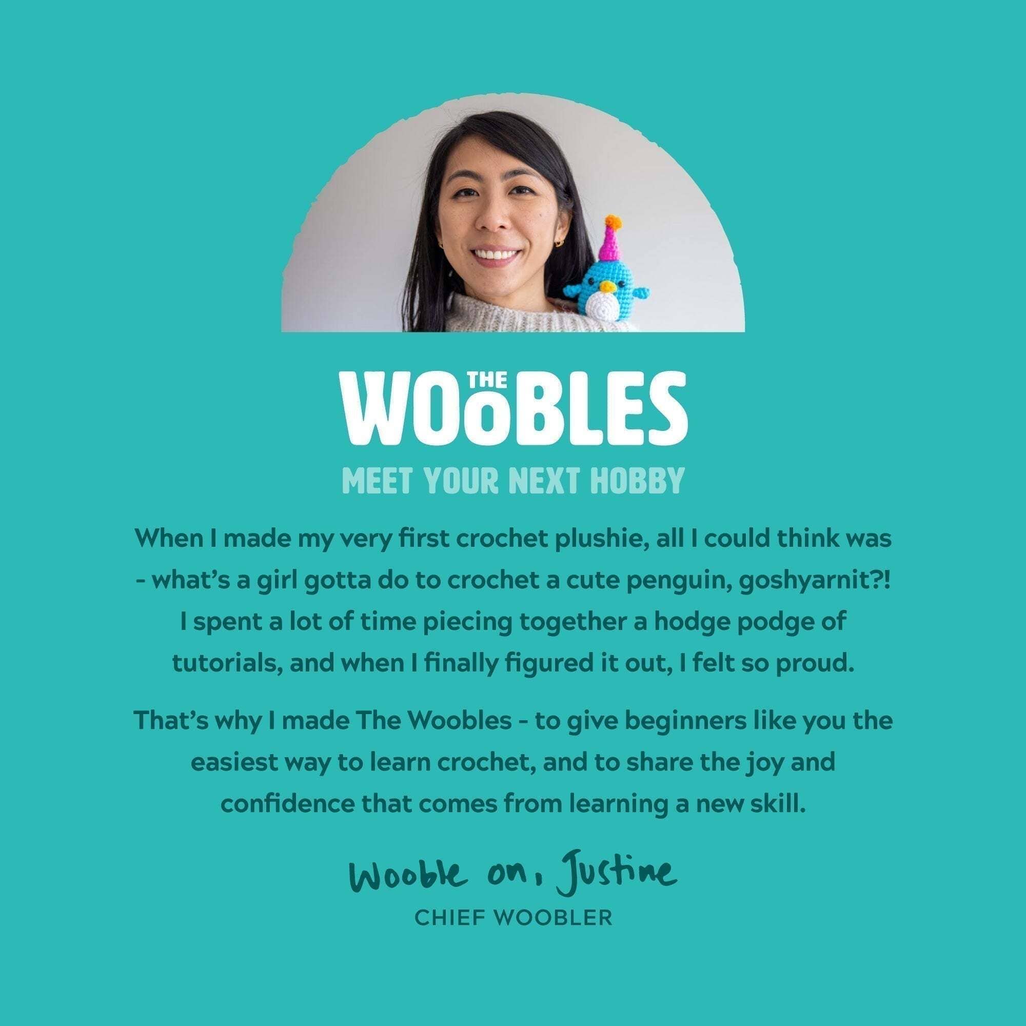 The Woobles Mango the Toucan Extra Squeezy crochet kit