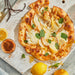 Pizza with Lemon Vanilla Honey Cream Spread