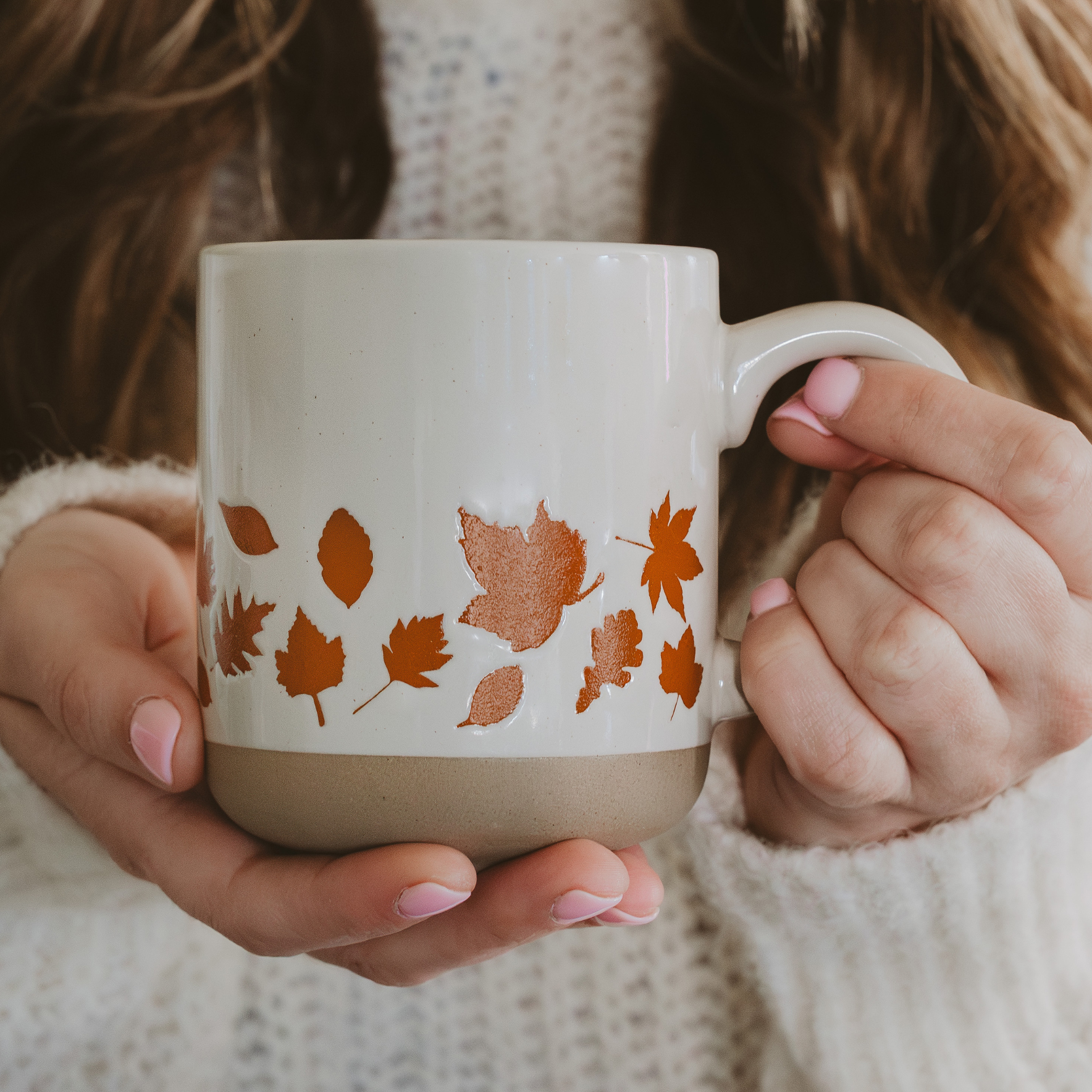 Orange Leaves Coffee Mug