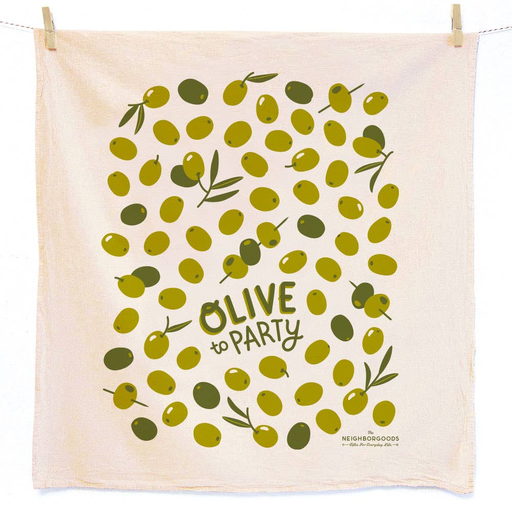 Cocktail Hour (Olive & Cherry) Tea Towels - Set of 2