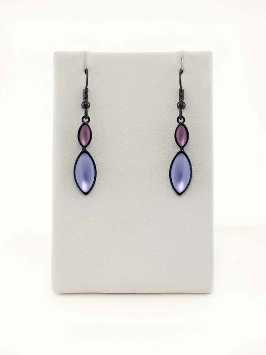 Double Marquis Drop Earrings