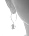 Alternate view of Silver Rock Stack Dangles by Suzanna Garrett Designs — tiny river stones are drilled, stacked, and given a little room to swing