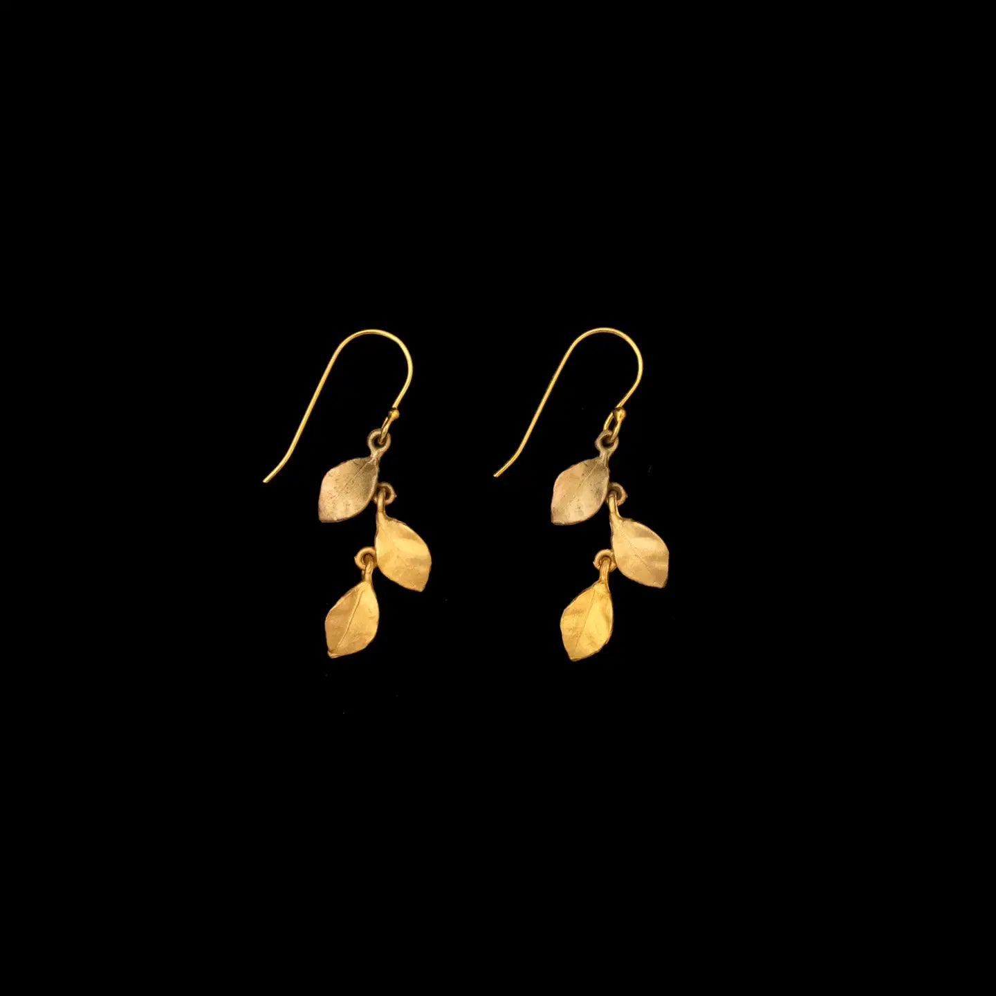 Golden Autumn Dainty Wire Earrings