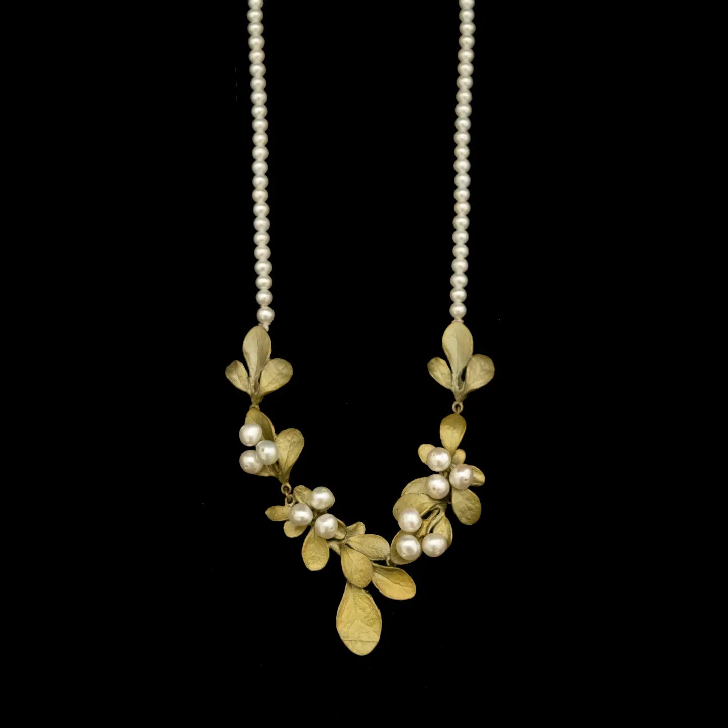 Barberry 16" Adjustable Necklace on Pearl