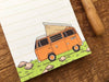 Orange VW Camper Note pad