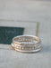 Dazzling Silver Stacking Rings - set of 4, because who says you can't play with your jewelry? A hammered texture adds character to your collection!