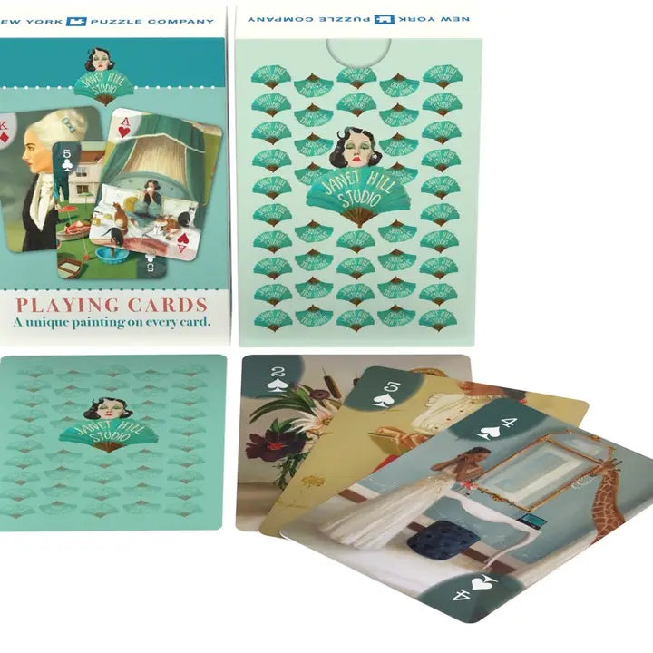 Janet Hill playing card art prints