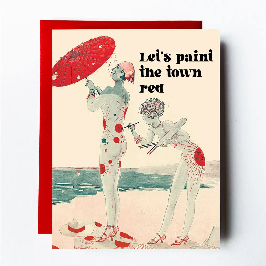 An eye-catching card from The Twentieth Card Collection showcasing historical designs, perfect for those who appreciate old-school charm with a side of humor.