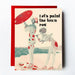 An eye-catching card from The Twentieth Card Collection showcasing historical designs, perfect for those who appreciate old-school charm with a side of humor.
