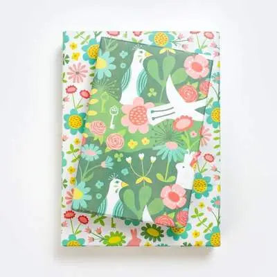 floral double sided wrapping paper