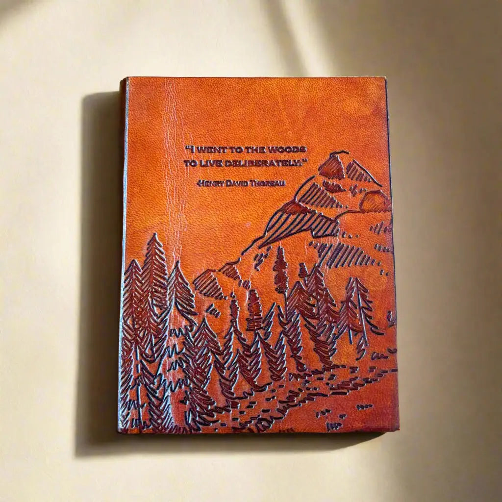 Handmade Leather Quote Journals | 6" x 8"