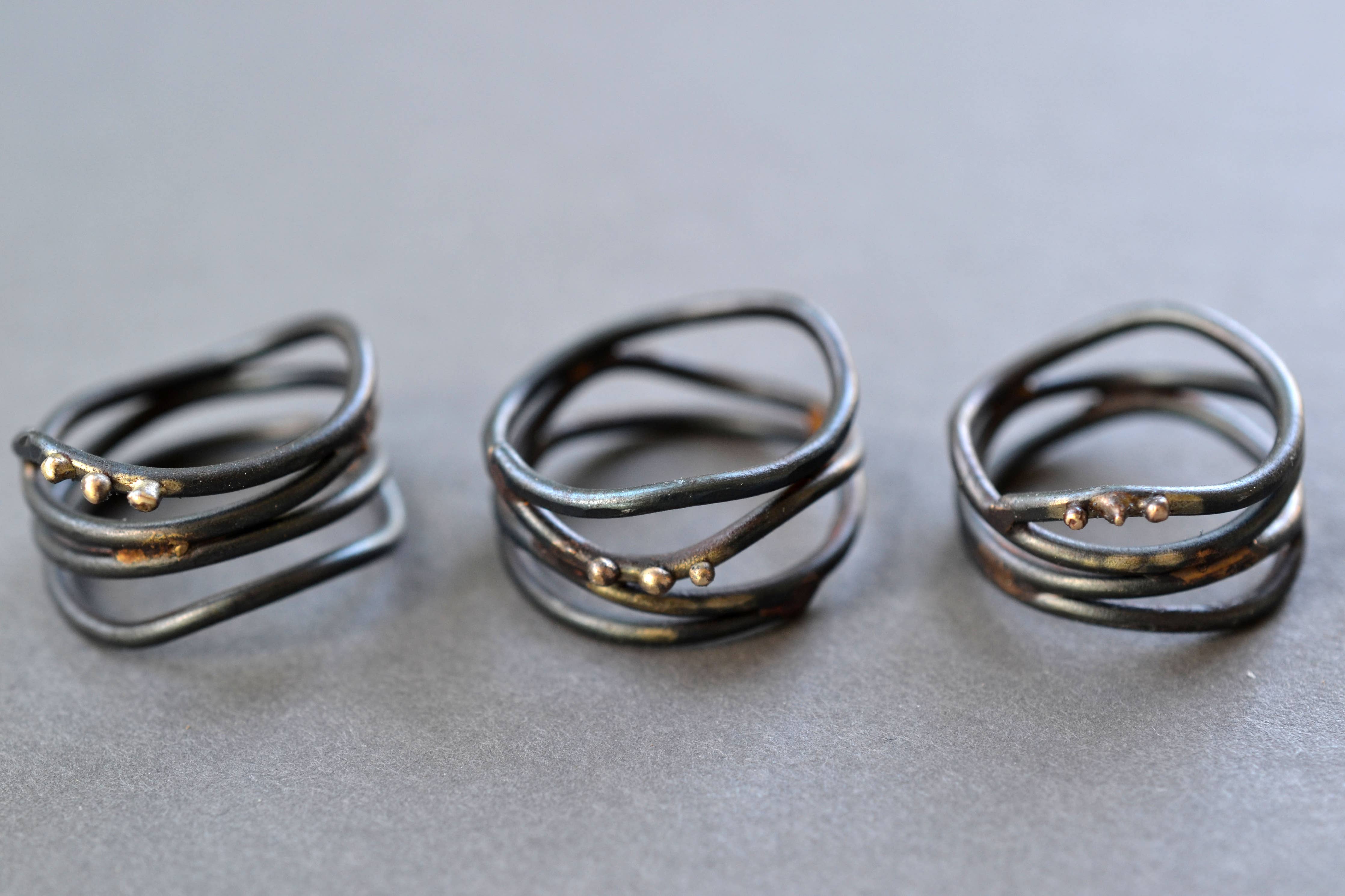 Closeup of the Linear Wrap Ring: nature-inspired design that’s as lush and wrapped up as your favorite vine – but way more stylish!