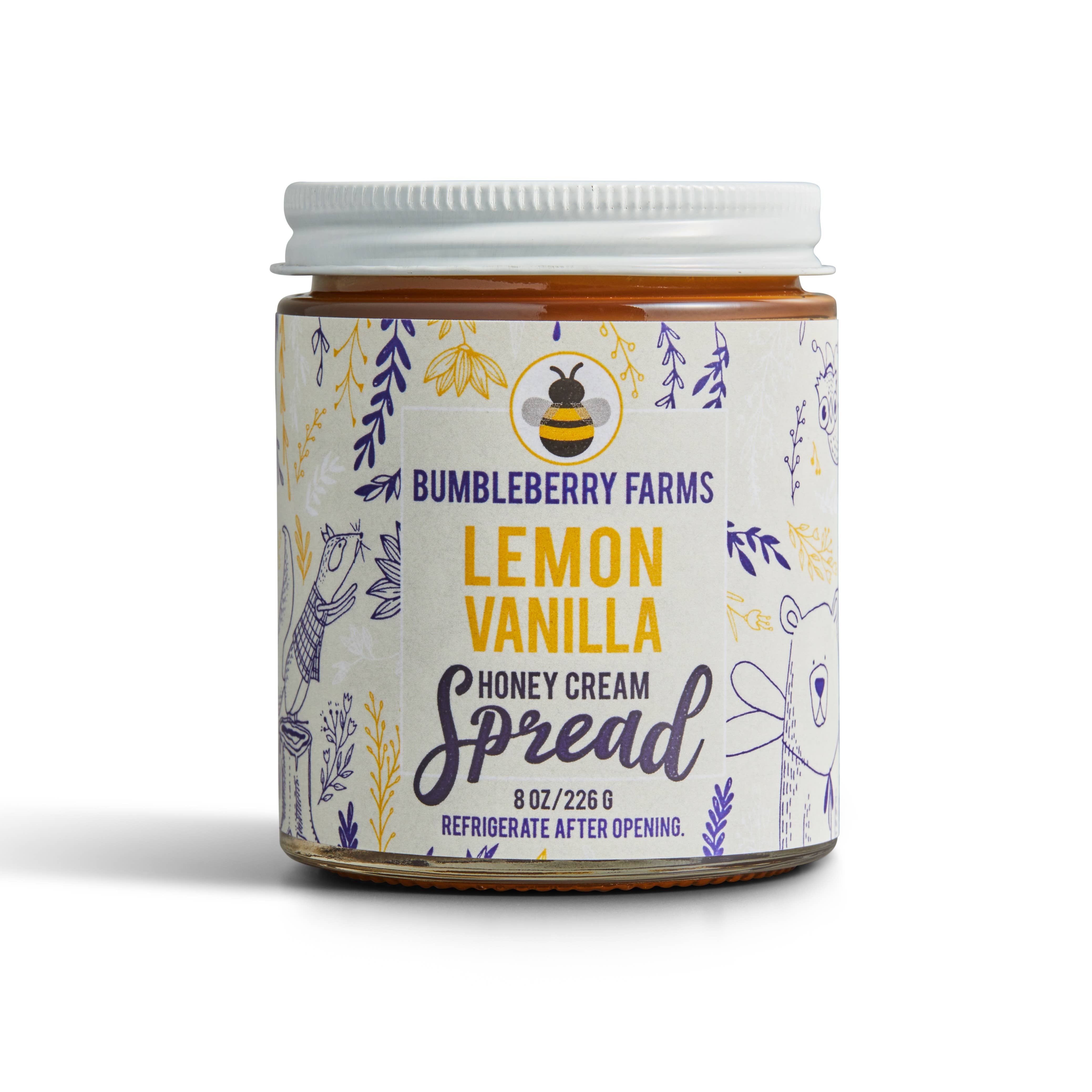 Bumbleberry Farms Lemon Vanilla Honey Cream Spread