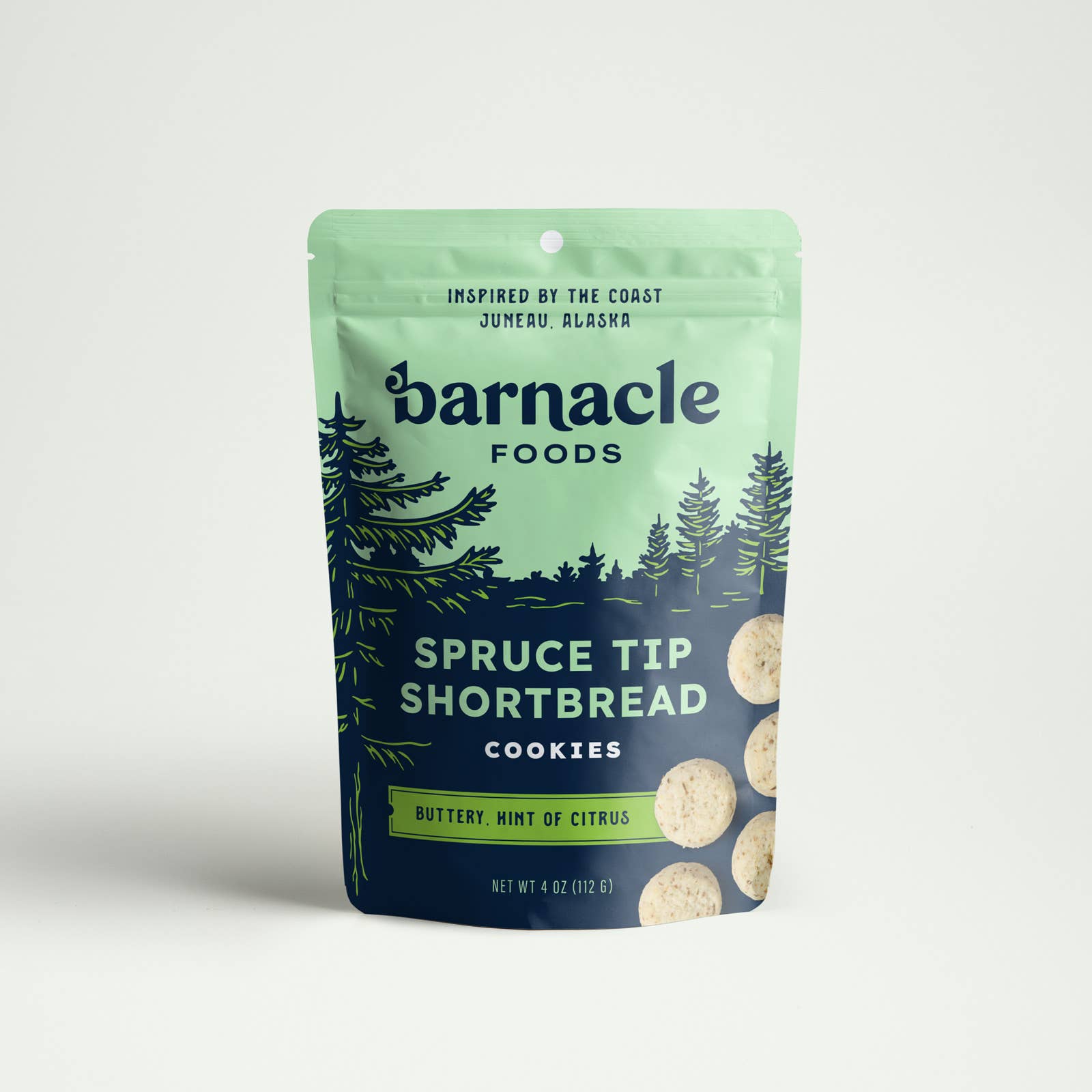 Spruce Tip Shortbread Cookies (4 oz)